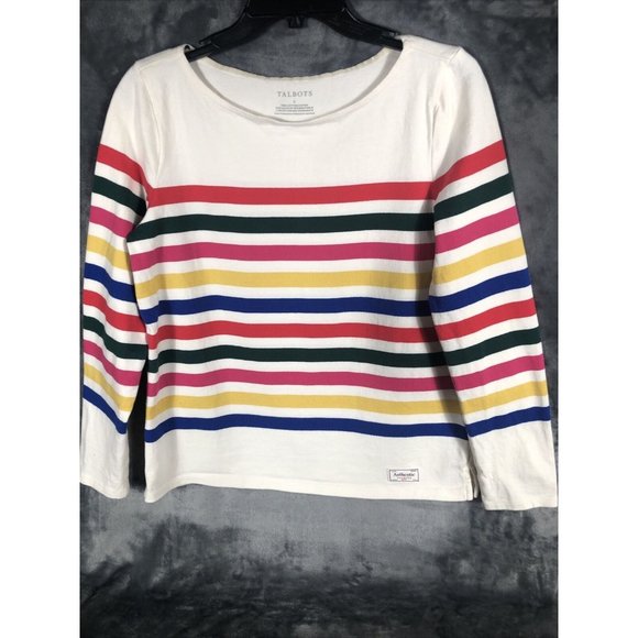 Talbots Sweater Pull Over Women’s  Authentic Adult Size Small 100% Cotton - Picture 4 of 14